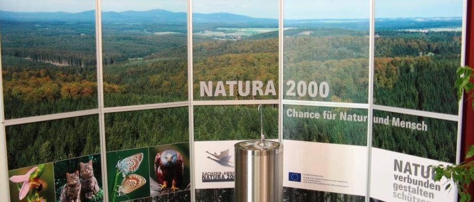 Aufsteller 'Natura 2000 – Chance für Natur und Mensch' © LVwA