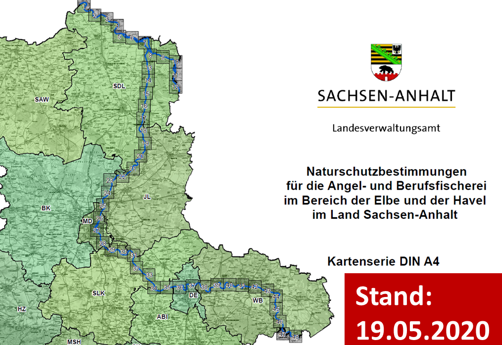 Kartenserie - Elbe und Havel in Sachsen-Anhalt